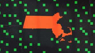 Artistic representation of the state of Massachusetts among data. | Illustration: Lex Villena