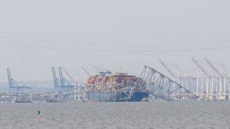 Baltimore's Francis Scott Key Bridge, pictured after its collapse on March 26, 2024 | Robyn Stevens Brody/Sipa USA/Newscom