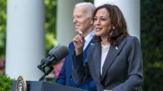 Vice Presiden Kamala Harris with President Joe Biden | Shawn Thew/Pool via CNP/Polaris/Newscom