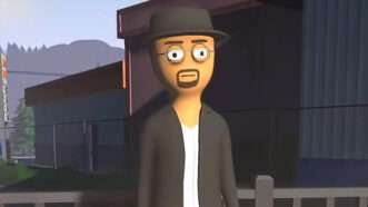 A video game character who looks like Walter White | Photo: TVGS