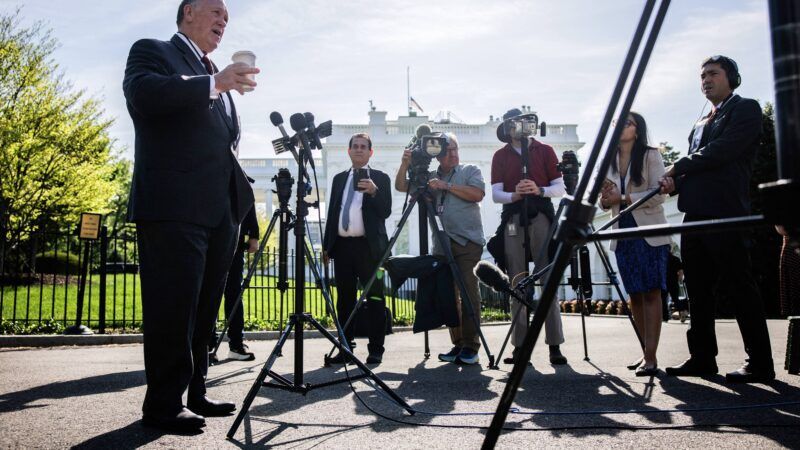 White House Border Czar Tom Homan speaks to reporters on the West Wing driveway. | Samuel Corum - Pool via CNP / MEGA / Newscom/RSSIL/Newscom